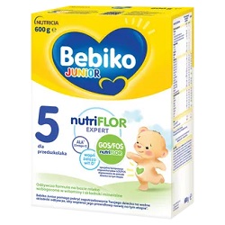 Bebiko Junior 5, odżywcza formuła na bazie mleka dla przedszkolaka, 600 g *+bebilon 3 junior 200 ml