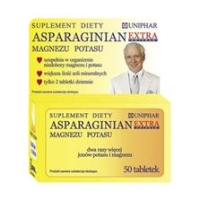 Asparaginian Magnezu Potasu Uniphar Extra 50tabl.