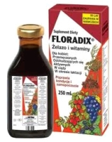 FLORADIX Żelazo i witaminy tonikb/alkoh. 250 ml (but.szkl.)