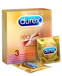 DUREX prezerwatywy RealFeal x 3 sztuki