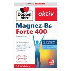 Doppelherz aktiv Magnez-B6 Forte 400mg x 30 tabl. *
