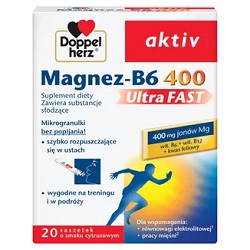 Doppelherz aktiv Magnez-B6 Ultra FAST 20 sasz. *