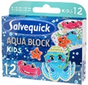 Plast. Salvequick Aqua Block Kids 12 szt