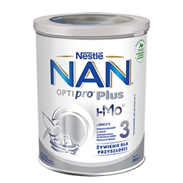 Nestle NAN Optipro Plus 3 HM-O, mleko modyfikowane dla dzieci po 1 roku, 800 g+bebilon 3 junior 200