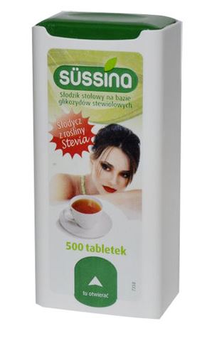 Stevia Sussina słodzik 500 tabletek