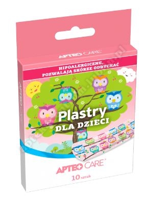 Plastry dla dzieci APTEO CARE (motyw: Sowy