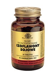 SOLGAR Izoflawony sojowe skoncentrowane 30 tabletek-data waznosci 30.06.2024-dostepne 3 op
