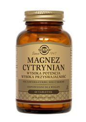 SOLGAR Magnez cytrynian 60 tabletek