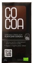 Czekolada surowa klasyczna gorzka BIO 50g COCOA