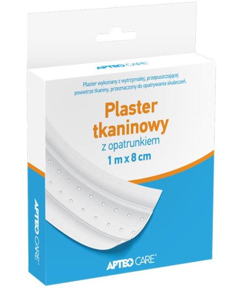 Plaster tkan. z opatr. APTEO CARE 1mx8cm