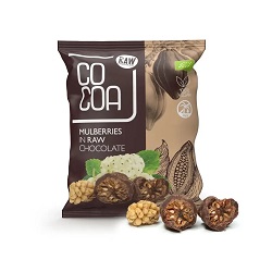 Morwy tureckie w surowej czekoladzie BIO 70g -COCOA*