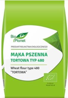 Mąka pszenna tortowa TYP 480 BIO 1kg BIO PLANET*