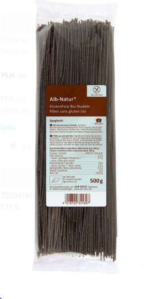 Makaron gryczany spaghetti bezglut. 500g Alb-Gold