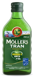 Mollers Tran Norweski naturalny płyn 250 ml