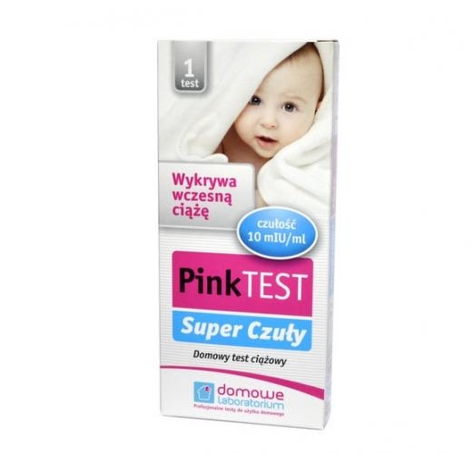 Pink Super Czuły Domowy płytkowy test ciążowy