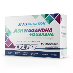 Allnutrition Ashwagandha+Guarana kaps. 30 kaps.
