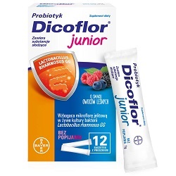 Dicoflor Junior 12 sasz. *+bebilon 3 junior 200 ml Gratis !!!