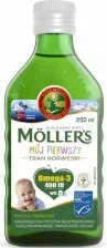 Mollers Mój Pierwszy Tran Norweski płyn  od 4 tygod. 250ml d.w.31.12.2024