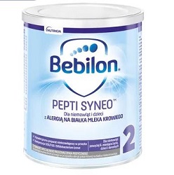 Bebilon Pepti Syneo 2,  mleko następne dla dzieci z alergią na mleko krowie po 6 msc,  400g *