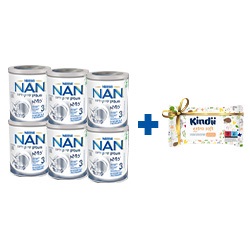 Nestle NAN Optipro Plus 3 HM-O 6x800g+chusteczki Kindi GRATIS