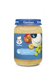 GERBER Deser owocowy krem z jogurtem 190g