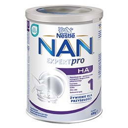 Nestle NAN Expert Pro HA 1, hypoalergiczne mleko początkowe dla niemowląt od urodzenia, 400 g