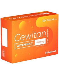 Cewitan Witamina C 1000 mg kaps. 60kaps.-data waznosci 30.08.2024