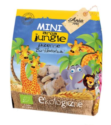 Ciastka Mini Jungle BIO 100 g - BIO ANIA *