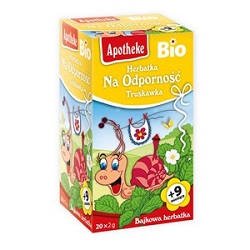 Herbatka dla dzieci na odporność truskawka (20x2g) -APOTHEKE*