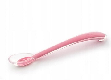 Canpol Babies łyżeczka do karmienia silikonowa różowa *