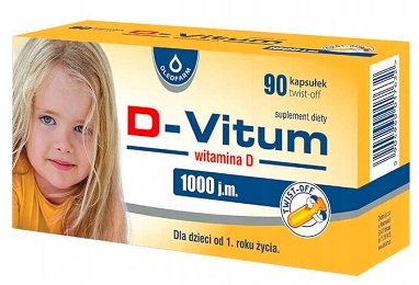 D-Vitum 1000 j.m. witamina D 90 kaps. twist-off *