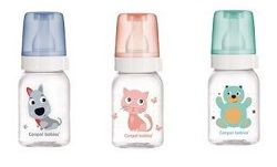 Canpol Babies Dekor Animals butelka dla niemowląt 120ml 11/851 1 sztuka