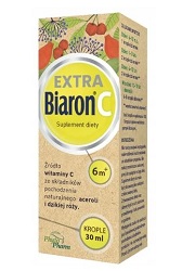 BIARON C EXTRA Witamina C dla dzieci powyżej 6-go miesiąca krople 30 ml
