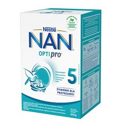 Nestle NAN Optipro 5,  mleko modyfikowane Junior dla dzieci po 2, 5 roku,  650 g