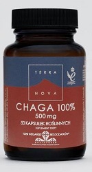 TERRANOVA Chaga 100% 500 mg kaps. 50kaps.(Ochrona przed wolnymi rodnikami)