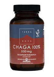 TERRANOVA Chaga 100% 500 mg kaps.  100kaps. (Ochrona przed wolnymi rodnikami)