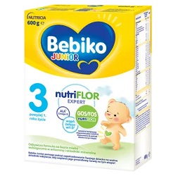 Bebiko Junior 3, odżywcza formuła na bazie mleka dla małych dzieci powyżej 1. roku 600 g *