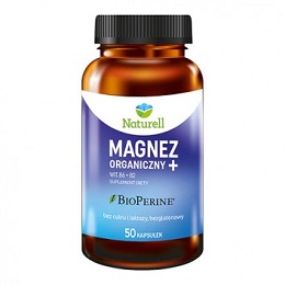 NATURELL Magnez Organiczny + kaps. 50kaps.