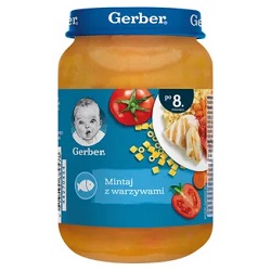 GERBER Mintaj z warzywami 190 g *