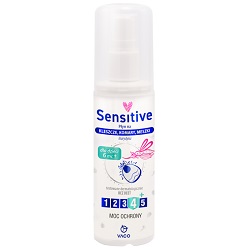 Moskine Vaco Sensitive Płyn na kleszcze komary meszki 80 ml *