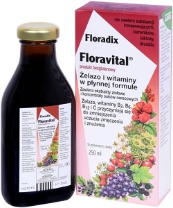 Floradix Floravital produkt bezglutenowy 250  ml