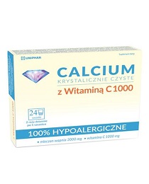 Calcium Krystalicznie Czyste Z Witaminą C 