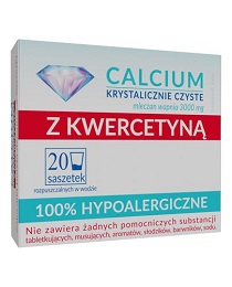 Calcium Krystalicznie Czyste Z Kwercetyną 20 saszetek *