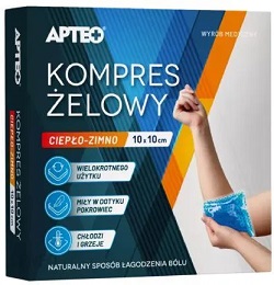 Apteo Kompres żelowy ciepło-zimno 10 cm x 10 cm *