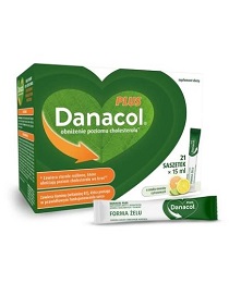Danacol Plus żel doustny smak owoców cytrusowych 15 ml x 21 saszetek *