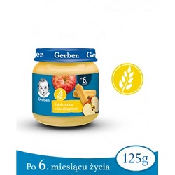 GERBER Deser Jabłuszka z biszkoptem 125 g *
