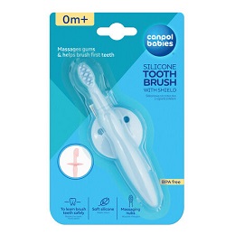 Canpol Babies Gryzak szczoteczka z ogranicznikiem niebieska *