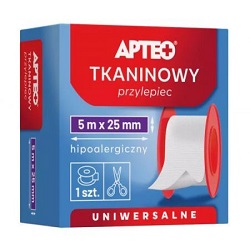 Apteo Przylepiec tkaninowy 5 m x 25 mm *