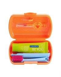 Curaprox Travel Set Zestaw podróżny ORANGE *