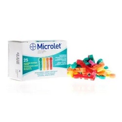 Microlet Lancety kolorowe 25 szt. *